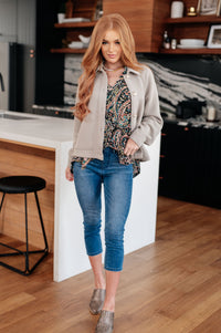 I Think Different Top Teal Paisley - Mack and Mav Boutique