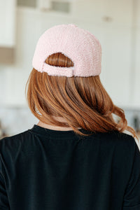 Lyla Sherpa Ball Cap in Pink - Mack and Mav Boutique