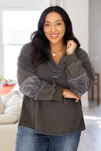 Moonstone Mineral Wash Pullover - Mack and Mav Boutique