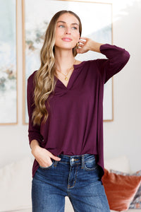 So Outstanding Top in Dark Magenta - Mack and Mav Boutique