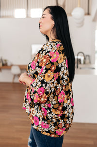 Take Another Chance Floral Print Top - Mack and Mav Boutique