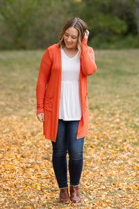 IN STOCK Classic Cardigan - Pumpkin FINAL SALE