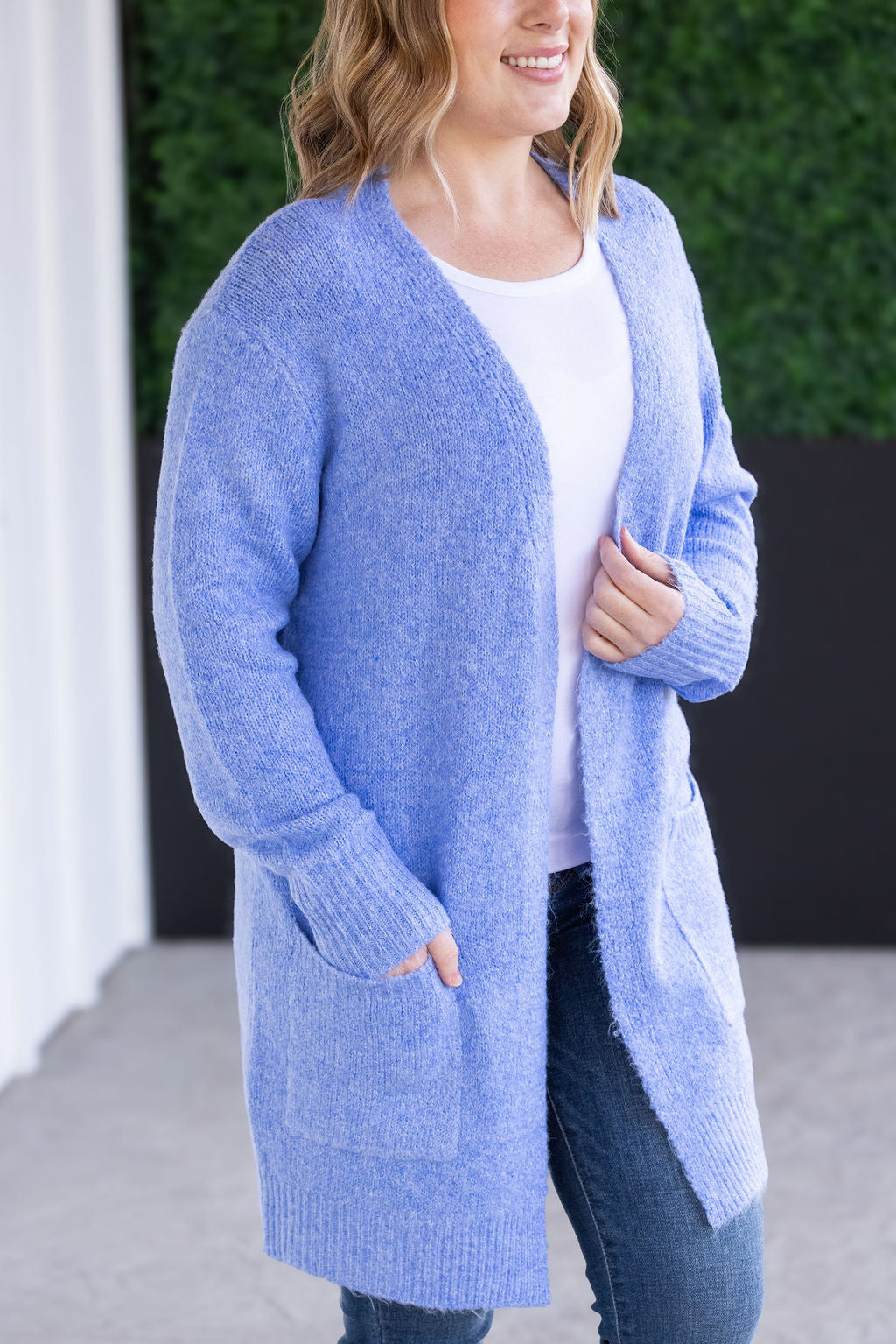 IN STOCK Madison Cozy Cardigan - Blue