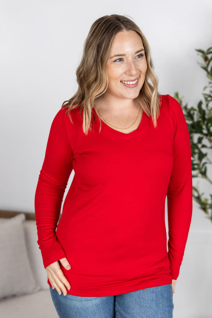 IN STOCK Larissa Long Sleeve - Red