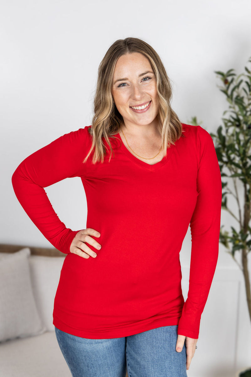 IN STOCK Larissa Long Sleeve - Red