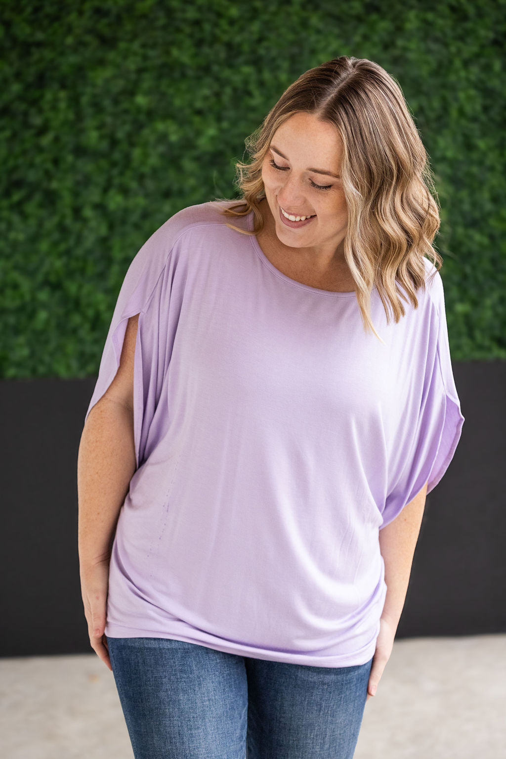 IN STOCK Darcy Dolman Top - Lavender