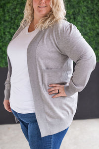 IN STOCK High Pocket Cardigan - Grey FINAL SALE