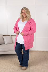 IN STOCK Madison Cozy Cardigan - Pink