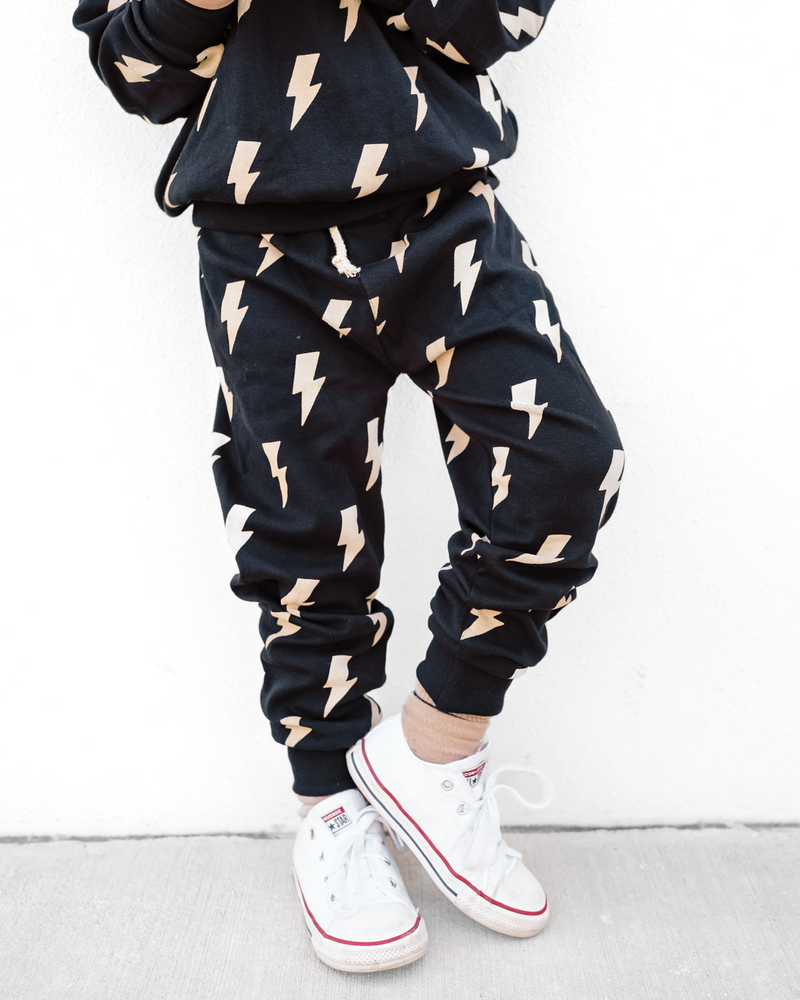 Jogger Set | Black Bolts