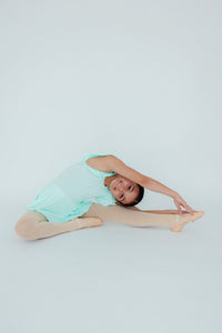 Pastel Green S/S Twirl Leotard