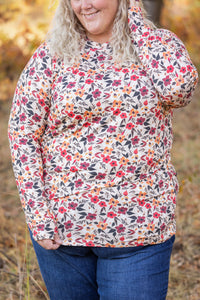 Blair Long Sleeve Top - Red Floral