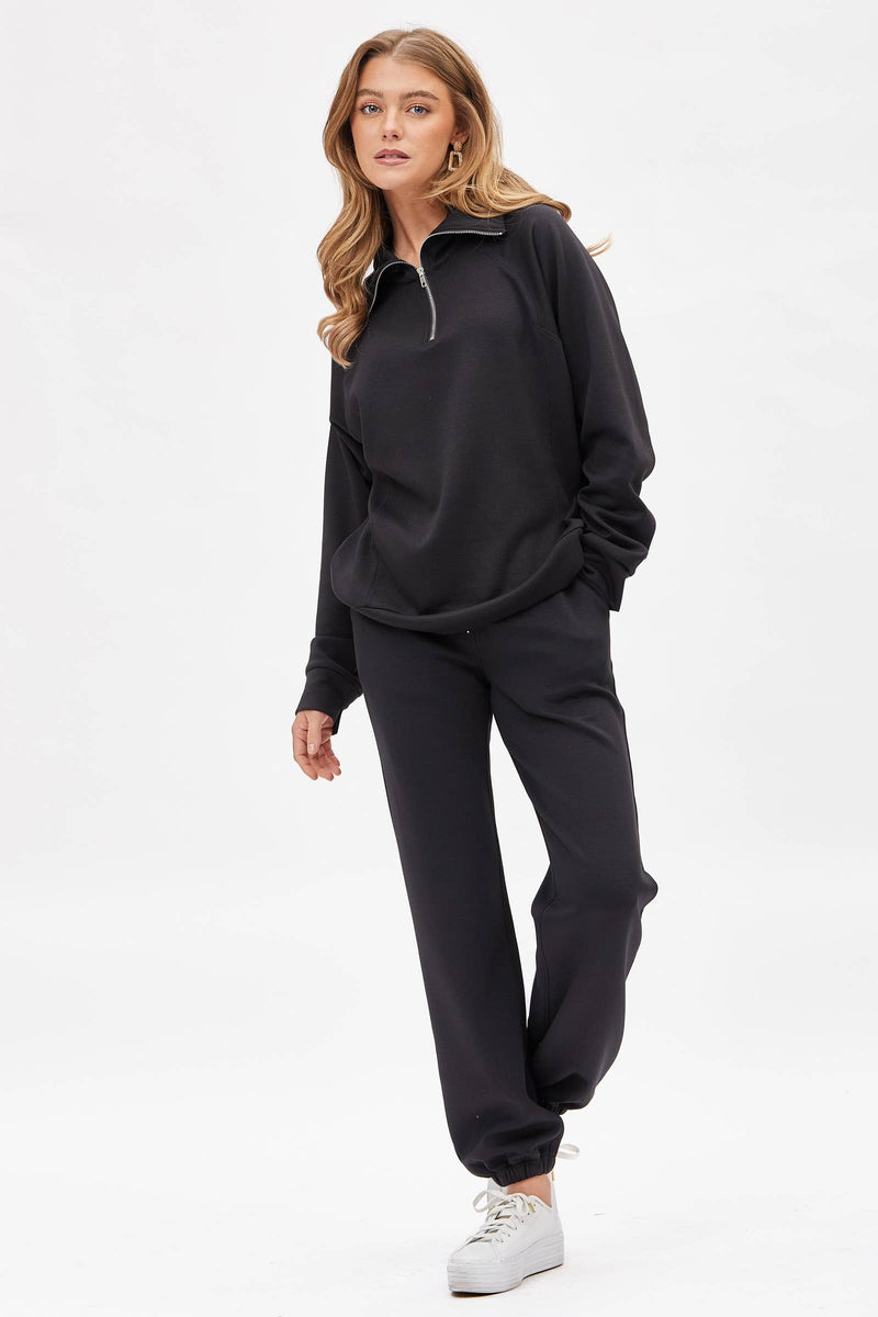 Quarter Zip Pullover + Jogger Modal Travel Set