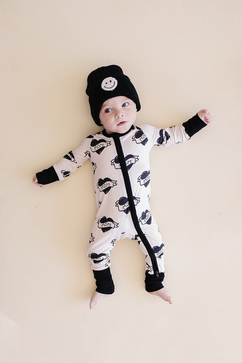 Bamboo Zip Romper | Mom Tattoo