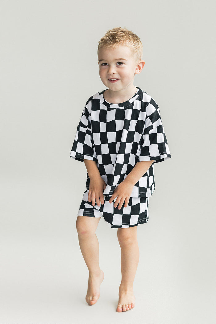 Shorts Set | Wavy Checkered