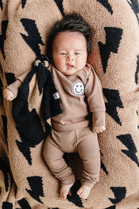 Lightning Bolt Plush Lovey | Mocha