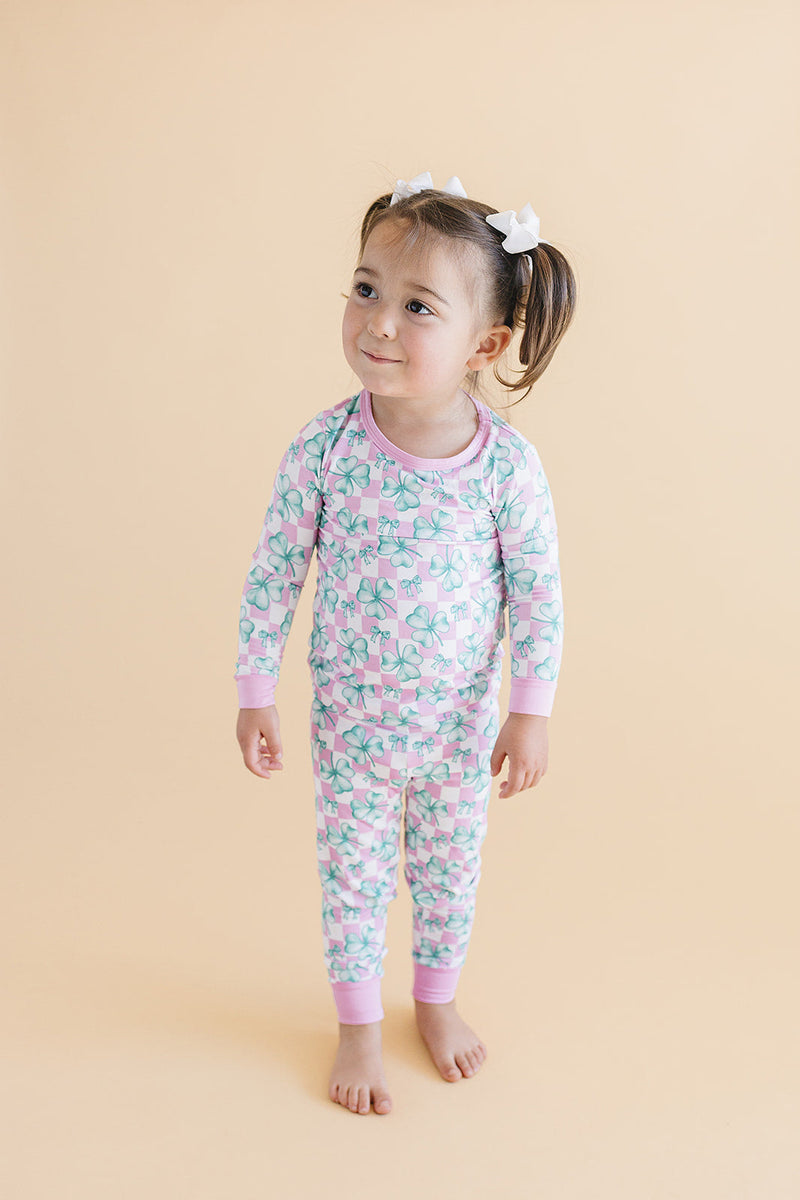 Bamboo Two Piece Set | Shamrock & Bows