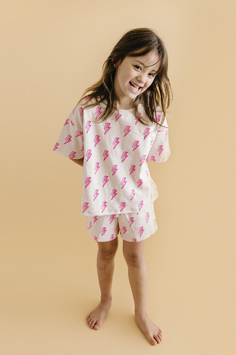 Shorts Set | Pink Bolts
