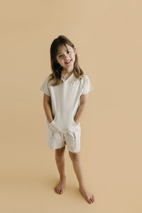 Cargo Shorts Set | Oatmeal