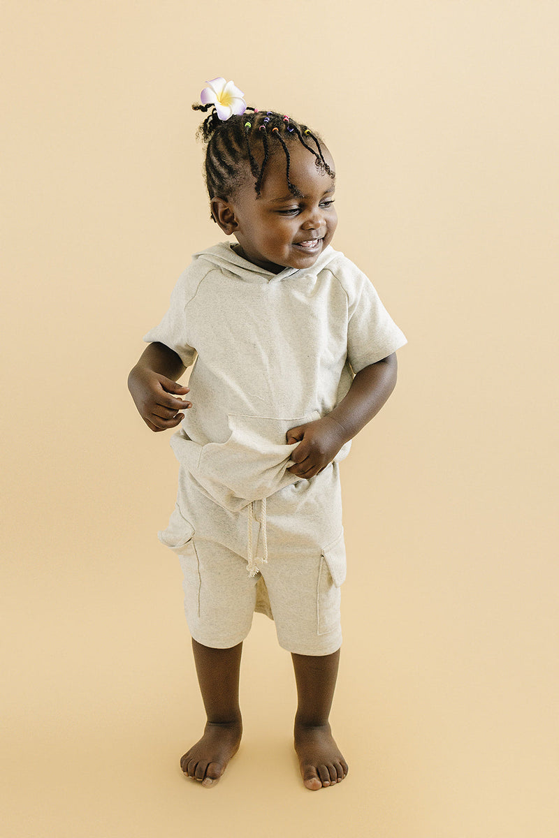 Cargo Shorts Set | Oatmeal