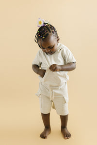 Cargo Shorts Set | Oatmeal