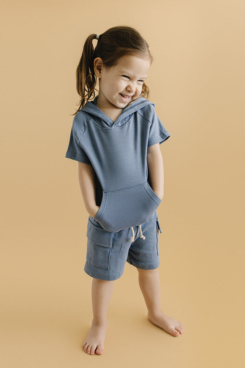 Cargo Shorts Set | Blue