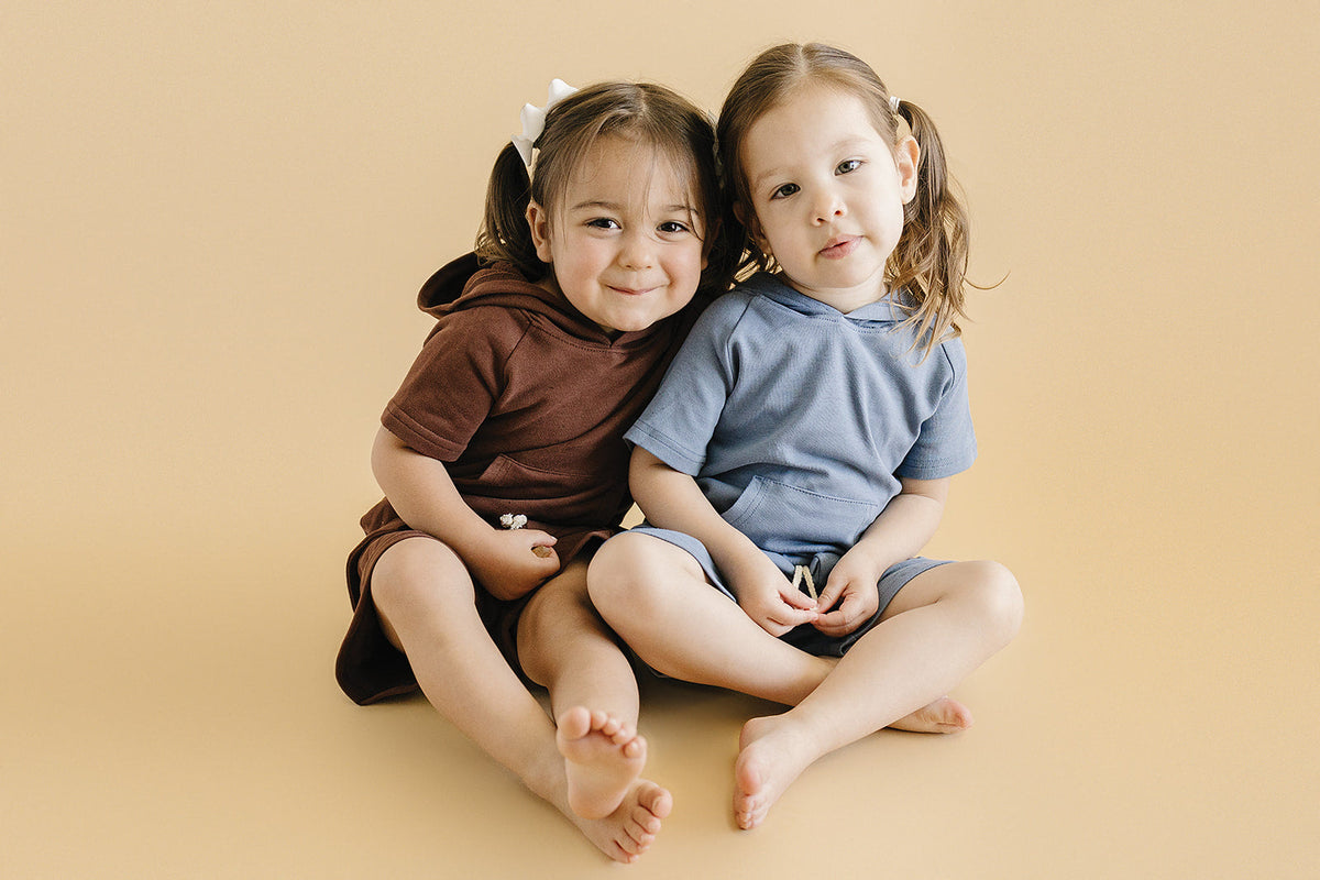 Terry Cargo Shorts Set | Chocolate