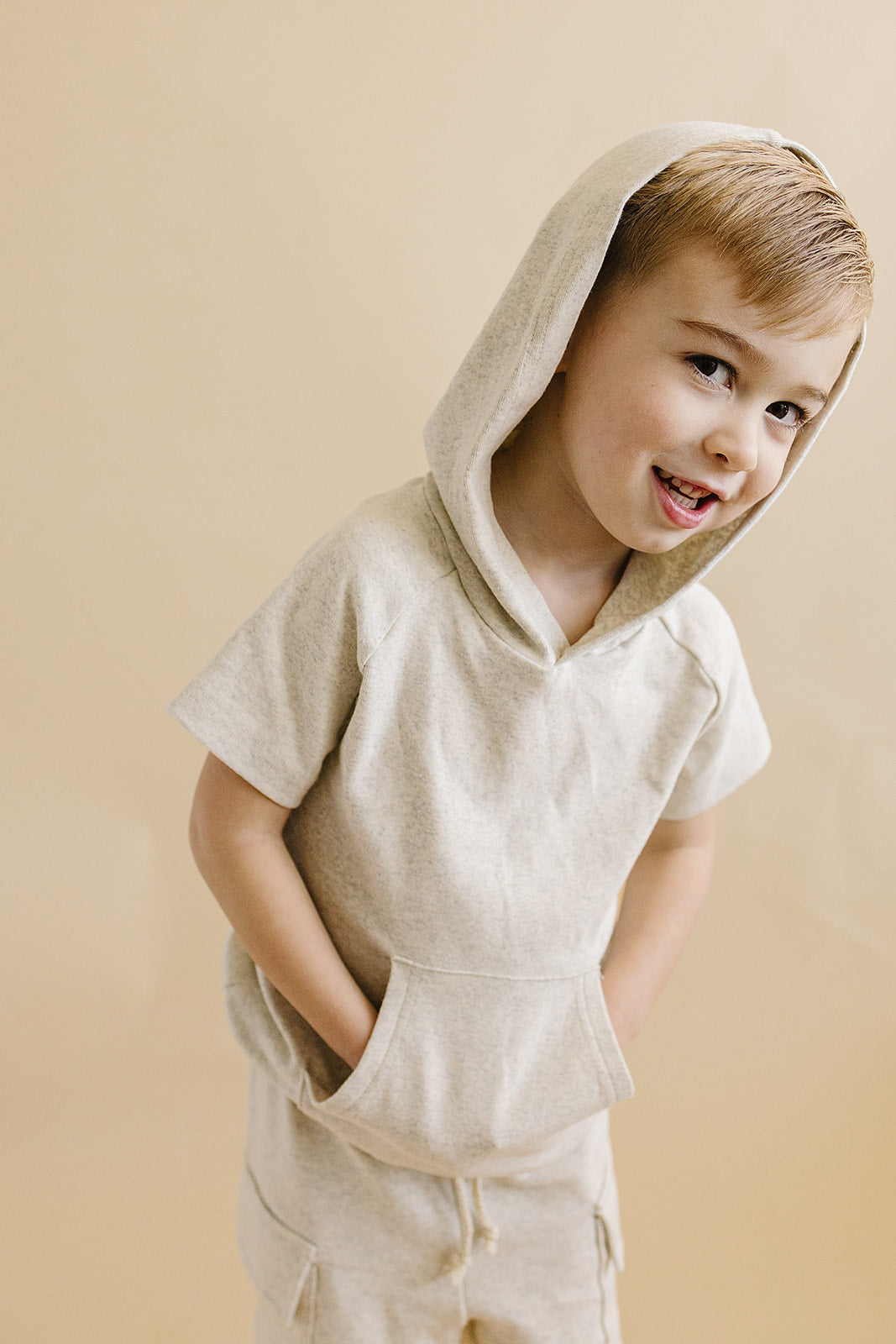 Cargo Shorts Set | Oatmeal