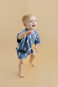 Shorts Set | Blue Bolts