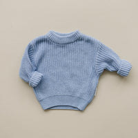Chunky Knit Sweater | Blue