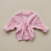 Chunky Knit Sweater | Pink