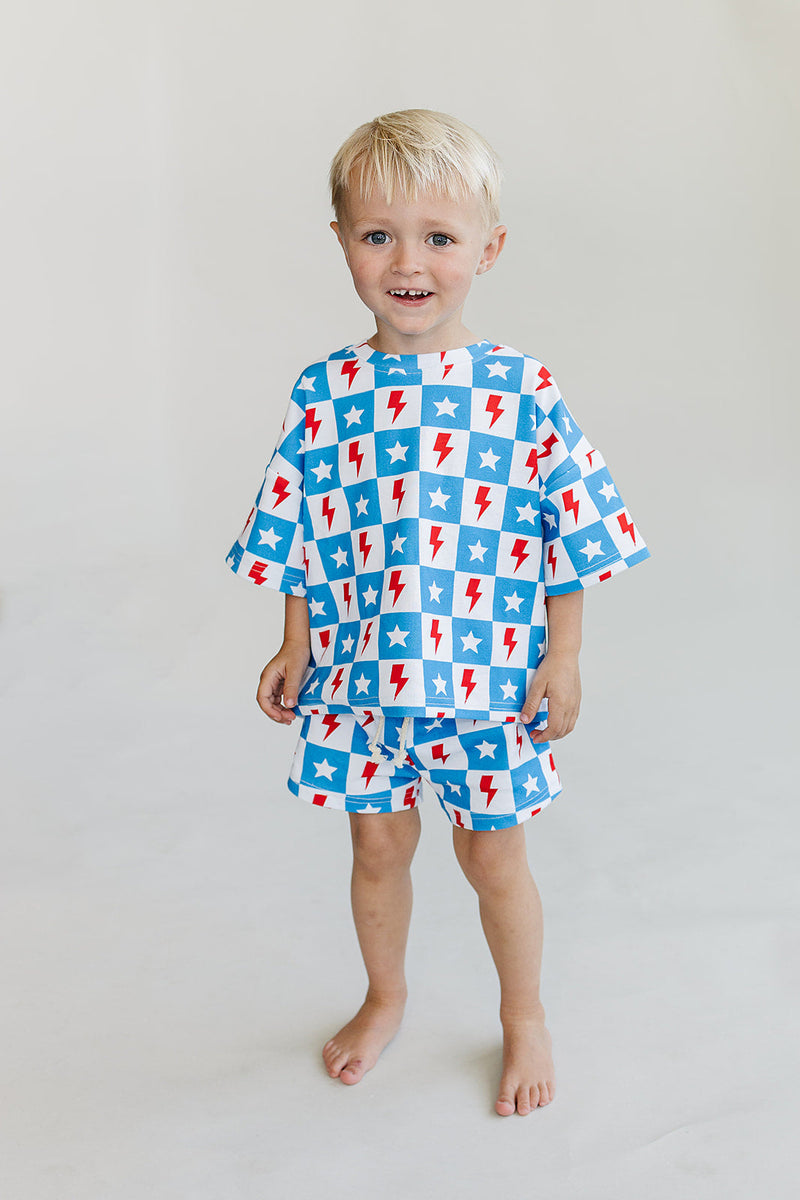 Shorts Set | Checks & Stars