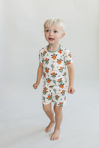 Bamboo Two Piece Shorts Set | Smiley Cowboy