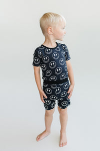 Bamboo Two Piece Shorts Set | Electric Smiley