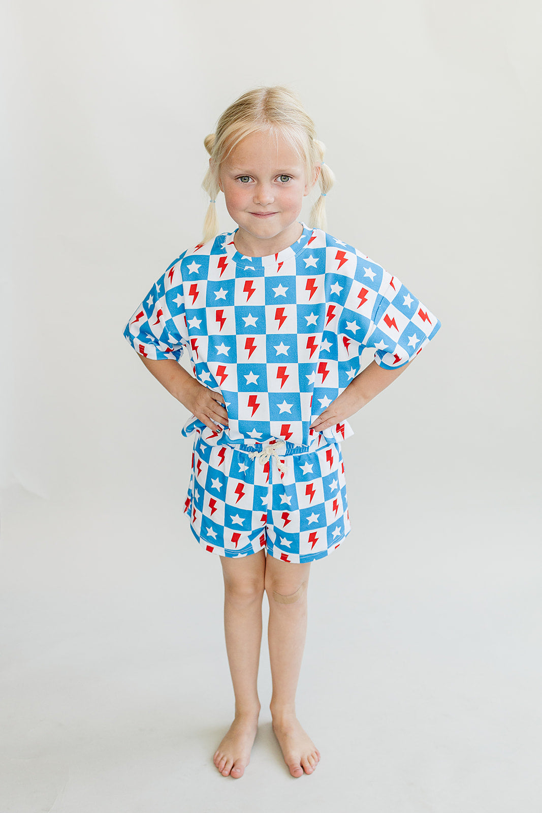 Shorts Set | Checks & Stars