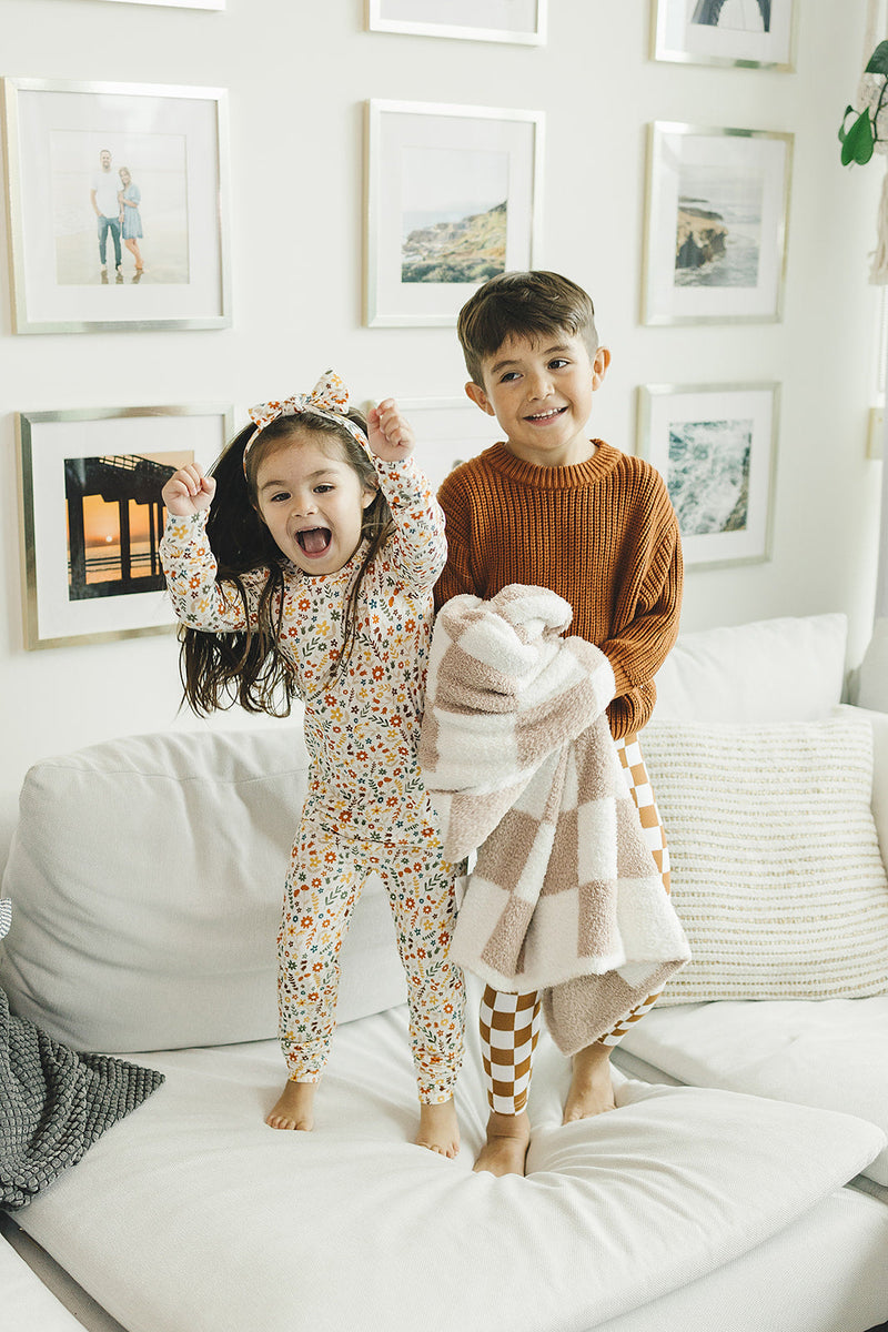Bamboo Two Piece Set | Fall Flowers