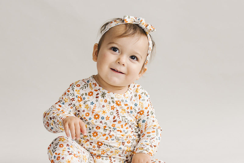 Bamboo Two Piece Set | Fall Flowers