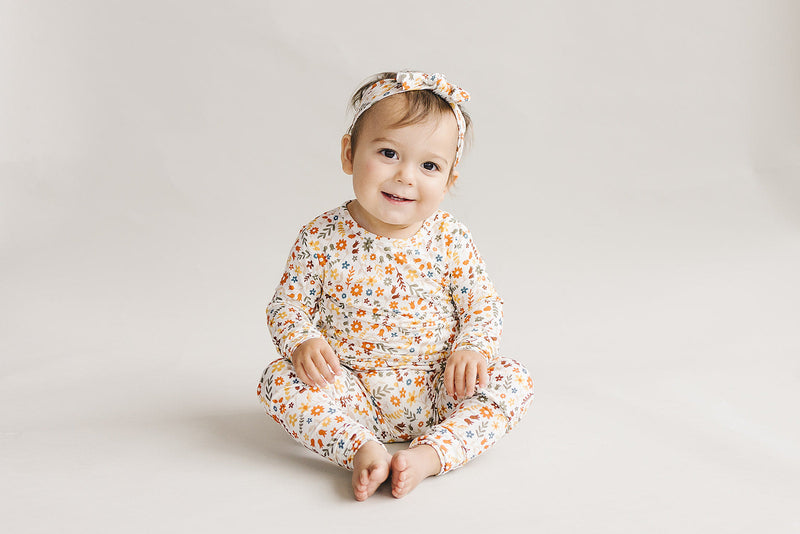 Bamboo Two Piece Set | Fall Flowers