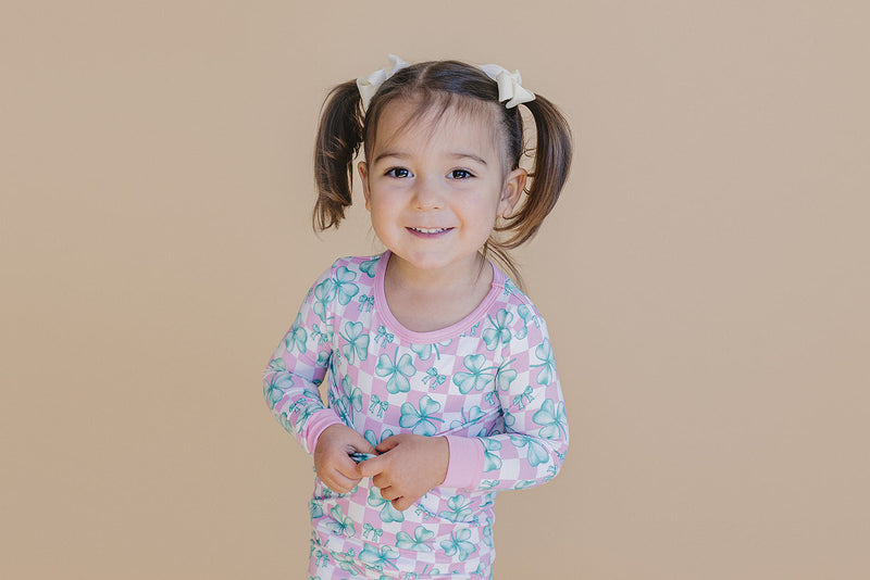 Bamboo Two Piece Set | Shamrock & Bows