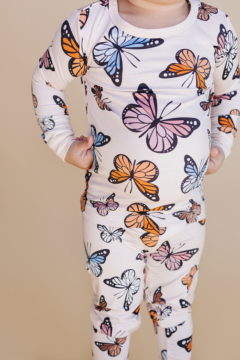 Bamboo Two Piece Set | Butterflies