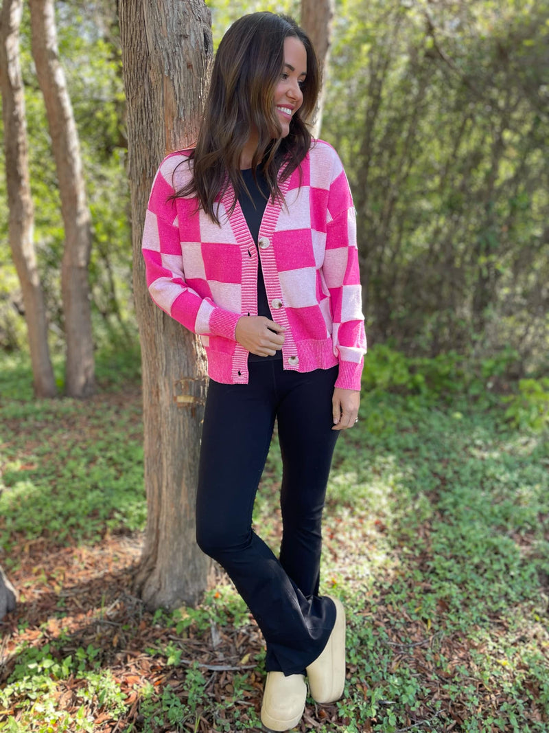 PREORDER: All My Life Checkered Cardigan in Three Colors