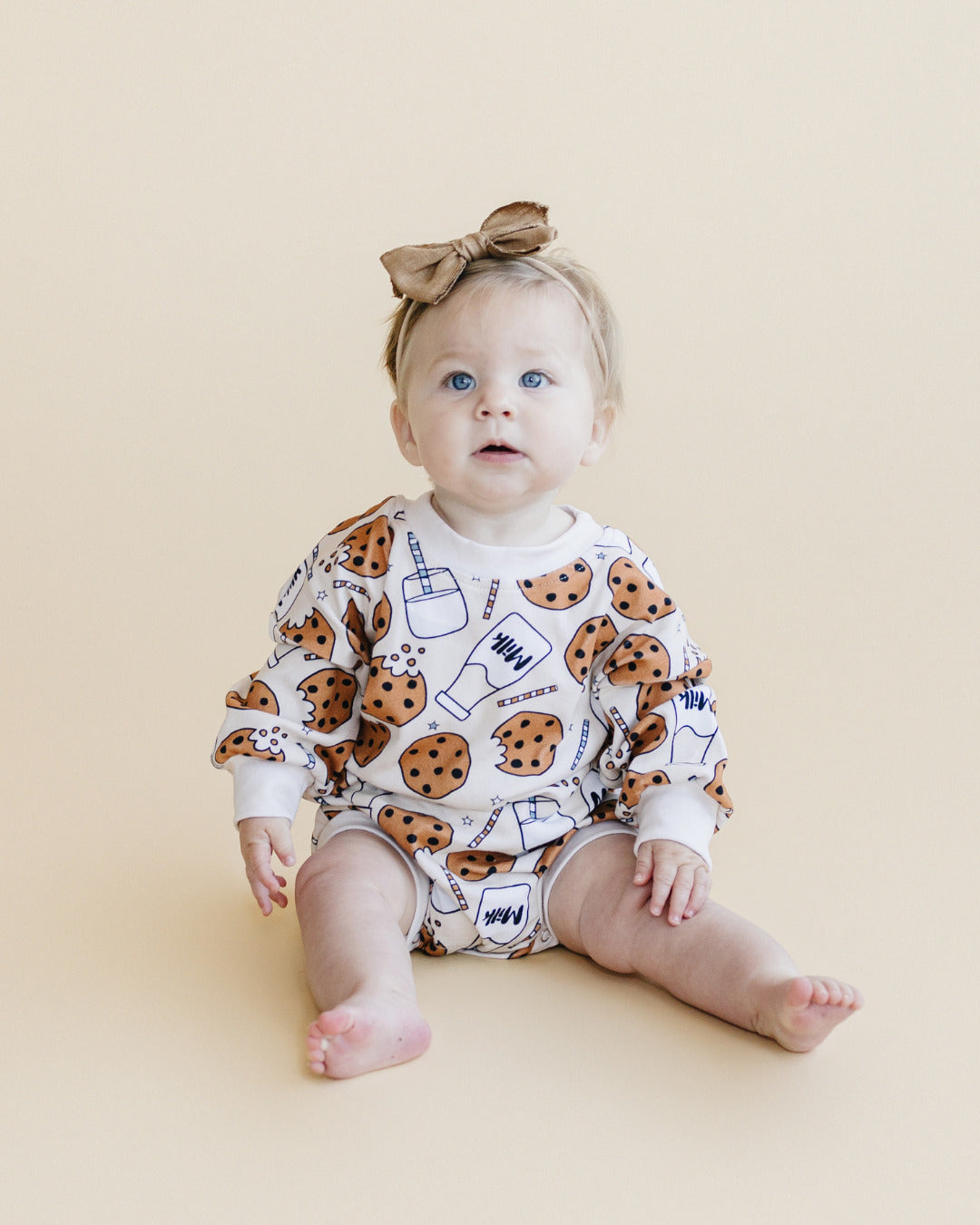 Bubble Romper | Milk & Cookies