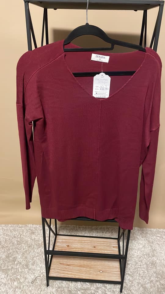 Zenana Seam Front V Neck - FINAL SALE - READ DESCRIPTION