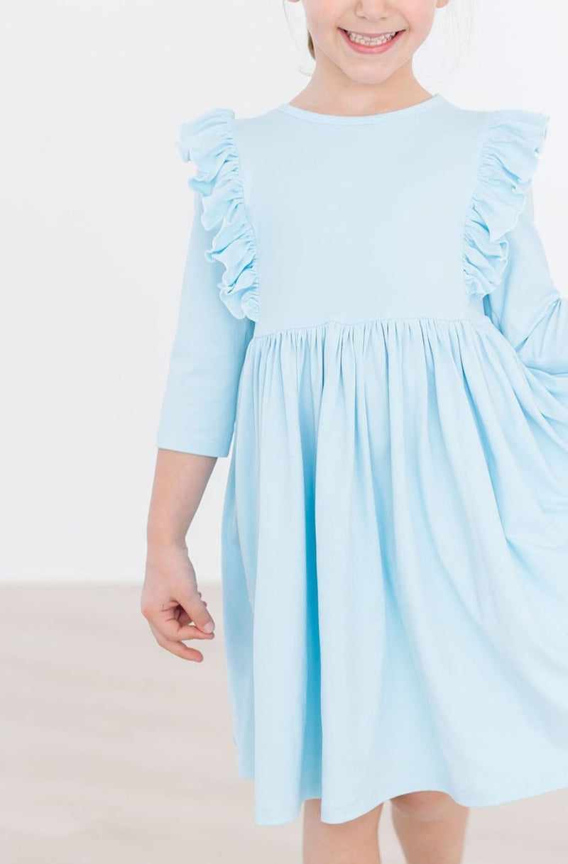 SALE Bluebird 3/4 Ruffle Twirl Dress