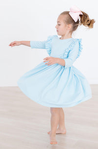 SALE Bluebird 3/4 Ruffle Twirl Dress
