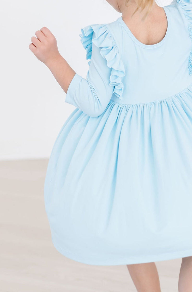 SALE Bluebird 3/4 Ruffle Twirl Dress