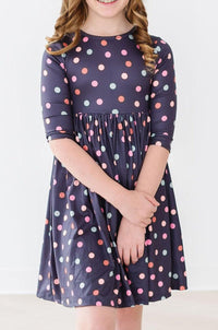 SALE City Girl 3/4 Sleeve Twirl Dress