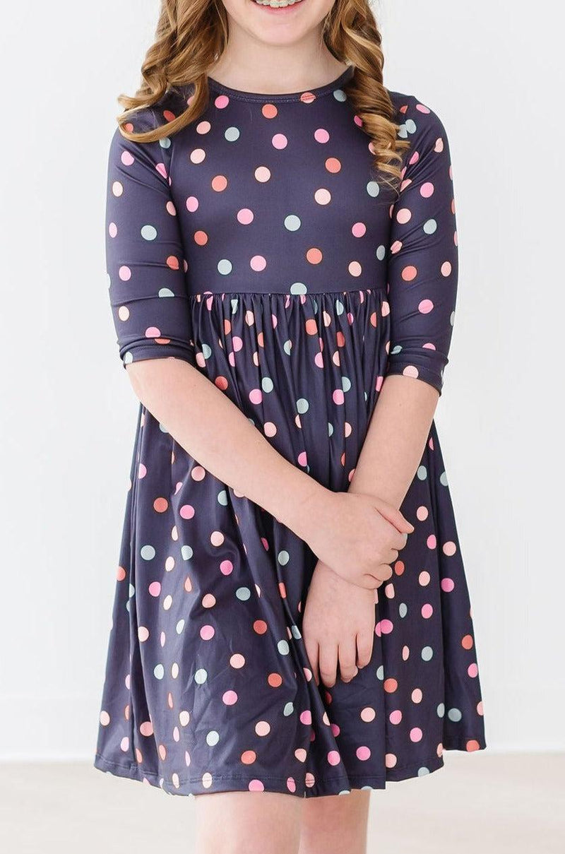 SALE City Girl 3/4 Sleeve Twirl Dress