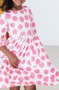 SALE Apple of My Eye 3/4 Sleeve Pocket Twirl Dress