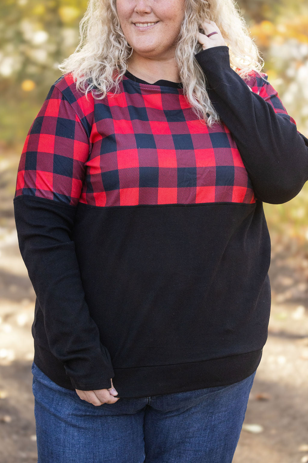 IN STOCK Natalie Pullover - Buffalo Plaid