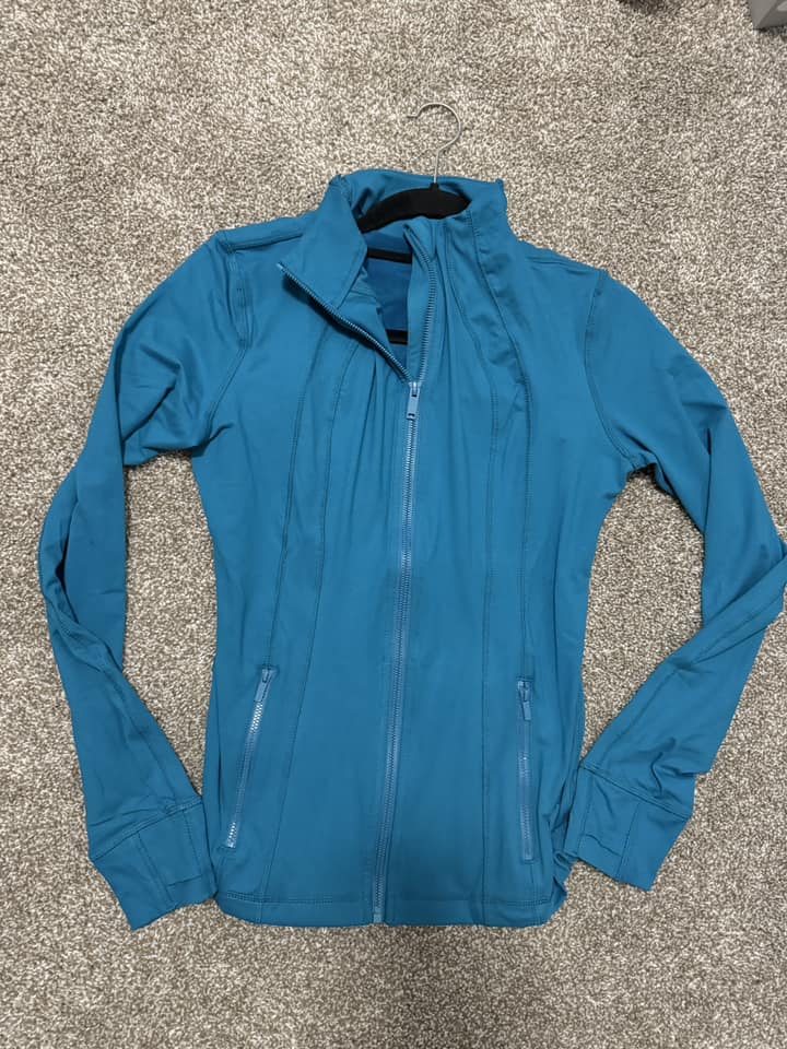 Athletic Blue Zip Up - SIZE UP - MEDIUM - FINAL SALE